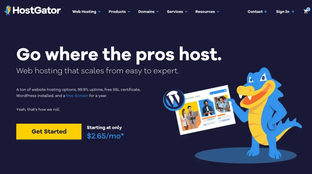 Hostgator Hlavna stranka